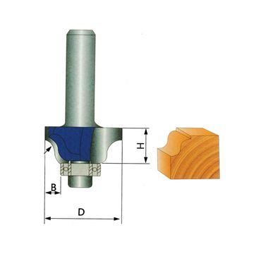 木材切断用 Roman Ogee ビット