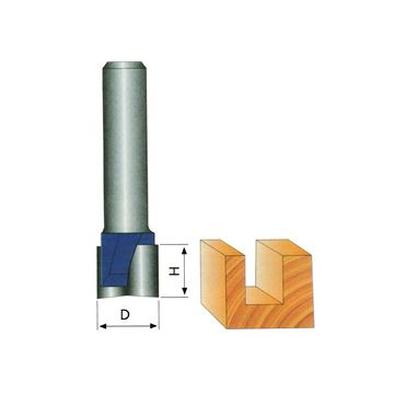 Tideway木工ルータービット1/2インチシャンククリーニングボトムビットフライスカッター（MDF用）